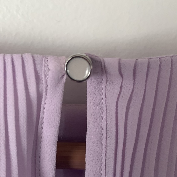 Lilac Ted Baker London Pleated Blouse - Picture 3 of 5